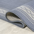 thumbnail image 5 of JONATHAN Y SANTA MONICA 2 x 8 Runner Rug, Lucia Diamond Border - Blue/Cream, SMB207C-28, 5 of 9