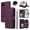 Deep Purple, variant on Furiet Compatible with iPhone 15 Plus 6.7 inch Wallet Case with Wrist Strap, Shoulder Strap, Card Slots Leather Stand Phone Cover for i-Phone 15+ iPhone15Plus 5G i i15 + iPhone15 15Plus Deep Purple
