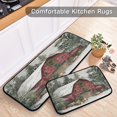 thumbnail image 5 of 2-Piece Kitchen Rugs Set Non-Slip Mats Carpet Floor for Kitchen, Bathroom (19.7"x27.6" & 19.7"x47.2") Old Red Barn, 5 of 7