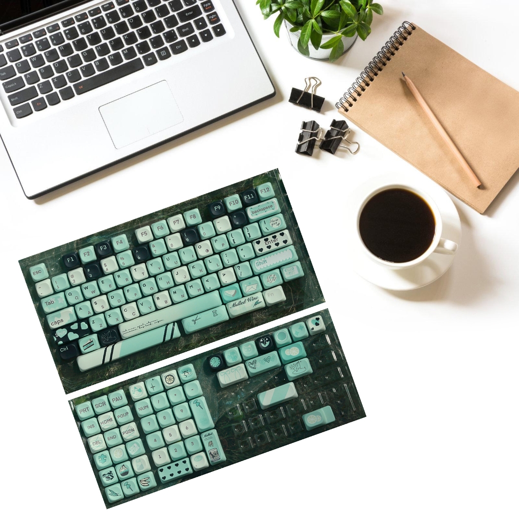 131Keys PBT MOA Profile Keycaps Set Fantasy Summer Theme for GMK67 81 87 104 108 Mechanical Keyboards