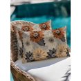 thumbnail image 4 of Waterproof Outdoor Throw Pillows with Inserts 12"x20", Burnt Orange Grey Black Flower Soft Decorative Pillowcases for Couch Bedroom, Spring Floral Botanical Pillow Covers for Sofa Living Room, 4 of 8