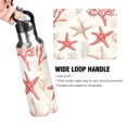 thumbnail image 4 of Yayeee 33oz Insulated Water Bottle Double Wall Stainless Steel with Flip Straw Lid, Brown Starfish, 4 of 7