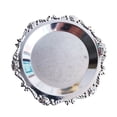 thumbnail image 1 of Nordic Style Jewelry Storage Disc Decorative Sundries Organizer Desktop Food Nuts Holding Plate Photo Candle Tray (Silver), 1 of 6
