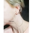 thumbnail image 5 of Multipack Dainty Large Thin Gold Plated Hoop Earrings for Women Hypoallergenic Earrings Lightweight 50mm 60mm 70mm Gold Plated/Silver/Rose Gold Plated Hoop Earrings, 5 of 6