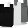 thumbnail image 1 of Cell Phone Wallet Card Holder Sleeves for Case, 3 Pack Black White Grey, 1 of 5
