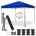 thumbnail image 2 of Topeakmart 12x12ft Commercial Pop-up Canopy Tent with Adjustable Height for Outdoor, Blue, 2 of 13