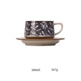 thumbnail image 2 of Juego de taza de café/té de cerámica con diseño de flores vintage y platillo, 2 of 6