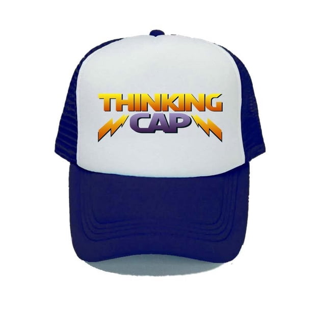 Thinking Cap Print Snapback Caps Ombre Lighting Adult Mesh Trucker Hat Stranger Things Season 4 Costume Holloween Hat Cap YP00356-60cm for adult Gao Jinjia LED
