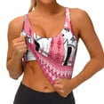 thumbnail image 3 of Lsque Thai elephant Printed Women'S Sports Bra, Compression, Moisture Wicking, High-Impact Sports Bra For Women,Supportive sports bra-X-Large, 3 of 8