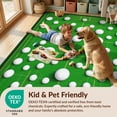 thumbnail image 4 of Design&I 8'x10' Washable Area Rug Extra Large Skid-Resistant Low Profile Golf Interlocking Dimple Grid Motif Dimpled Border for Living Room, Family, 4 of 7