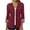 Wine, variant on fartey Womens Button Down Cardigan Coat Dressy 3/4 Sleeve Solid Color Kimono Tops Slim Fit Casual Beach Vacation Cover Ups Tshirts