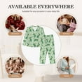 thumbnail image 7 of Fotbe Cute Dinosaurs in Space Pattern Long Sleeve Pajama Set for Women,Sleepwear Set,2-piece Loungewear Set,Soft PJs Comfy Nightwear with Pockets -X-Large, 7 of 7