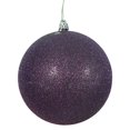 thumbnail image 1 of Vickerman 15.75" Plum Glitter Ball Christmas Ornament, 1 of 2
