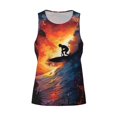thumbnail image 3 of Haiem Sunset Surfing Silhouette Men Workout Tank Top Gym Bodybuilding Sleeveless Muscle T Shirts Athletic Tank Breathable Workout Shirt-XX-Large, 3 of 8