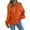 Orange, variant on Gyexs Sweaters for Women Soft Turtleneck Long Sleeve Wool Sweater Fall Loose Knit Pullover Sweater Tops Halloween Sweater, White, Size L