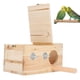 thumbnail image 3 of Caja de cría de aves Caja de anidación ecológica de madera Casa incubadora cálida Jaula Nido de pájaro Suministros para mascotas ANGGREK Otros, 3 of 8