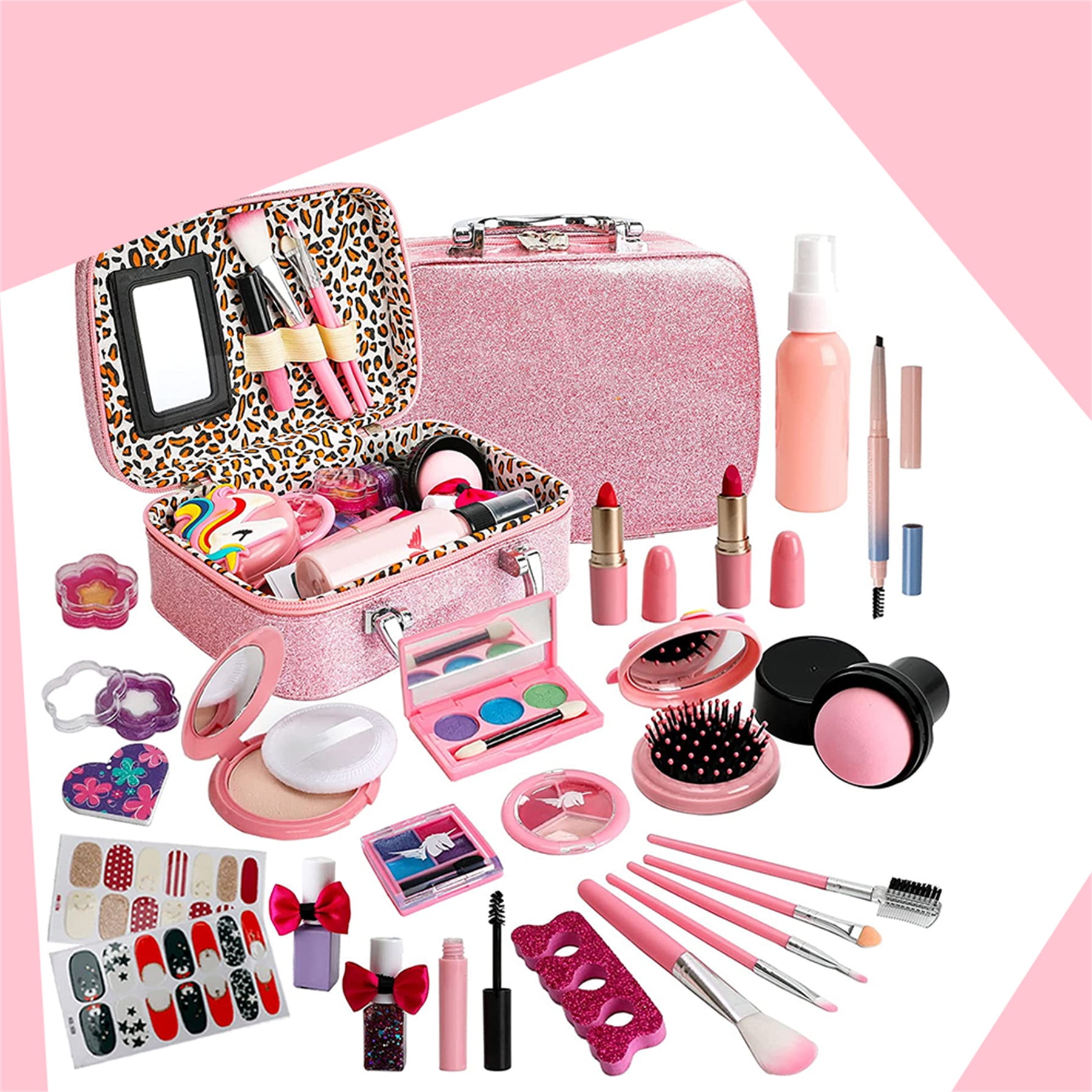  Beayuck Kids Makeup Kit for Girl-Washable Makeup for