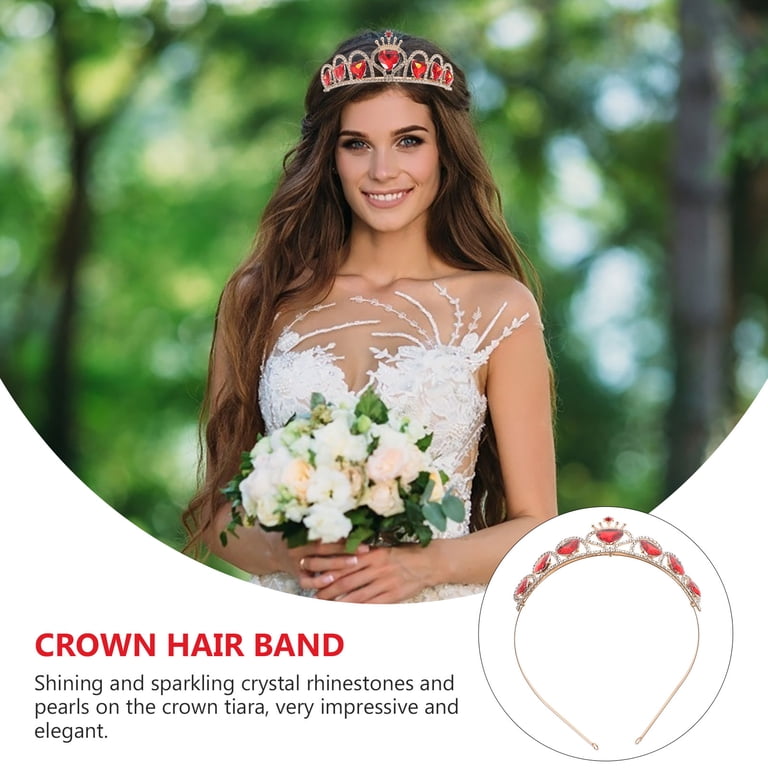 Hairband Headband Crown Tiara Wedding Hair Accessories Princess Headdress Amazon.com : Gortin Gold Leaf Crown Wedding Headband Goddess  main image 3