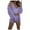 Purple Womens Pajamas, variant on Workout Sets for Women Long Sleeve Fleece Lined Shirts,Crop Top and Shorts Warm Cozy Activewear