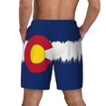 thumbnail image 2 of Mens Swim Trunks Colorado Snow Mountain Quick Dry Board Shorts with Compression Liner, 2 of 6