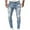 Light Blue, variant on jjayotai Mens Long Pants Clearance Men's Casual Cotton Straight Ripped Hole Trousers Jeans Pants Full Length Pants