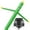 Green, variant on Inflatable HQ Air Inflatable Dancer Tube Puppet Set, 20 ft. Tall with Blower Fan - Yellow