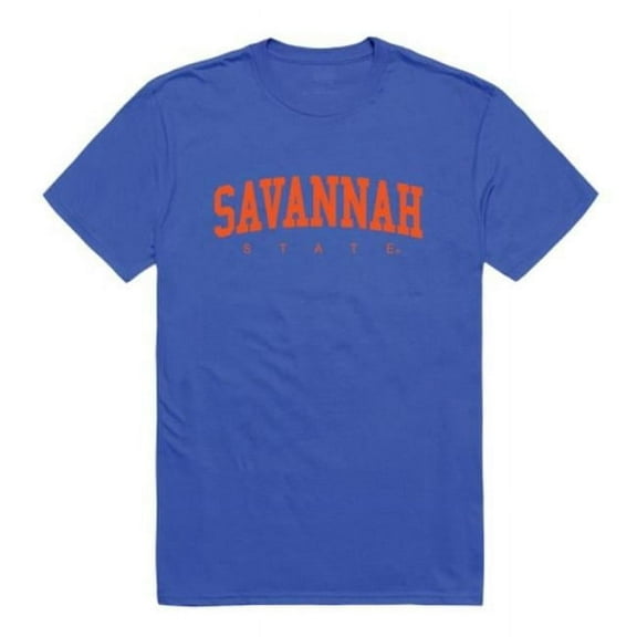 Savannah State University Tigers College T-Shirt, Royal - Small