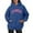 Navy, variant on XIAONU Womens Hoodies Retro Letter Print Drawstring Hooded Sweatshirt With Kangaroo Pocket Drawstring Long Sleeve Fleece Lined Pullover Hoodie