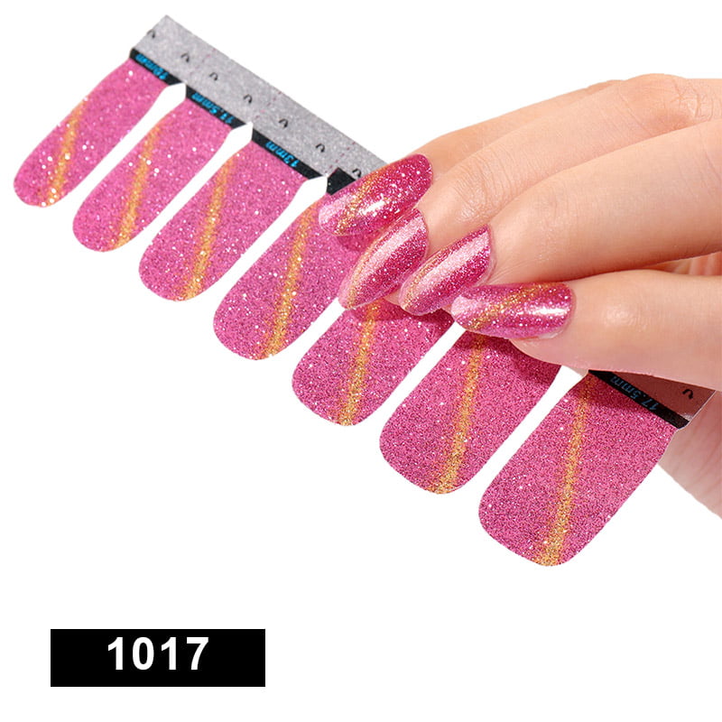Full Wrap Gradient Nail Stickers Self-Adhesive Nail Art Decal Strips  Manicure Decoration Kit for Women Girls DIY Supplie - Walmart.com