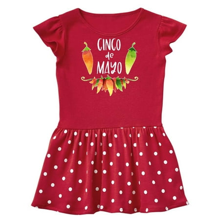 

Inktastic Cinco De Mayo Peppers Gift Toddler Girl Dress