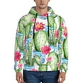 thumbnail image 2 of Bingfone Flowers And Cactus Men'S Drawstring Hoodie Long Sleeve Pocket Sweatshirts-4x-Large, 2 of 9