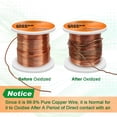 thumbnail image 4 of UCINNOVATE 18 Gauge 99.9% Pure Copper Wire, 18 AWG Soft Bare Brass Color Copper Wire 213FT / 65m 1 Pound Spool, 4 of 6