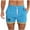 Sky Blue, variant on Clearance Mens Shorts, Man Printing Casual Sports Running Training Pocket Drawstring Shorts