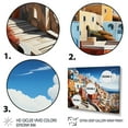 thumbnail image 3 of Designart "Cityscape Popart Colorful Santorini painting II" Santorini Floater Framed Canvas Art Print, 3 of 7