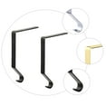 thumbnail image 2 of STRANDCHIC Set of 2 Iron Christmas Stocking Holders for Fireplace Mantel, Holiday Home Decoration Accessories, 2 of 6