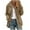 Khaki, variant on Ltctricy Fleece Jacket for Women Winter Warm Fuzzy Lapel Zip up Coat Comfy Soild Color Outerwear Fall Fashion Outfits