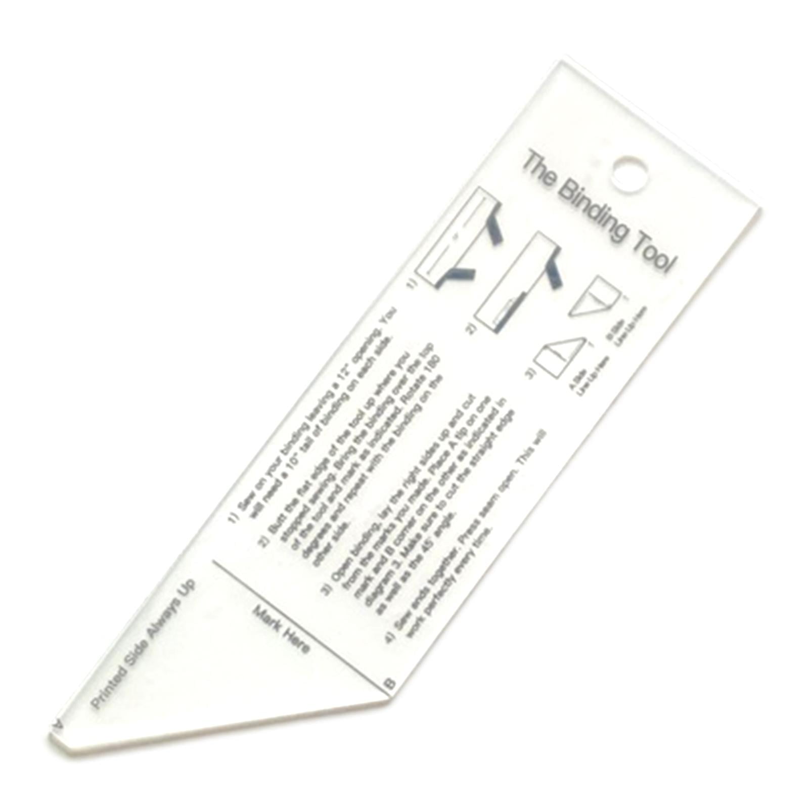 Acrylic Quilt Binding Tool Handy Rulers Tools Quilting Ruler ...