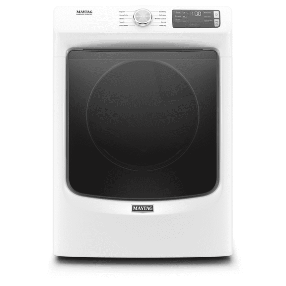 Maytag MED5630HW 7.3 Cu. Ft. White Front Load Electric Dryer with Extra Power and Quick Dry Cycle