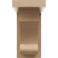 thumbnail image 2 of 3"W x 6"D x 6"H Classic Alma Rough Cedar Woodgrain TimberThane Corbel, Primed Tan, 2 of 6