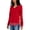 Red, variant on Tommy Hilfiger Womens Mixed Media Hood Sweatshirt