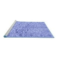 thumbnail image 2 of Ahgly Company Machine Washable Indoor Square Persian Blue Traditional Area Rugs, 5' Square, 2 of 4