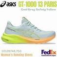 thumbnail image 1 of ASICS Women Running shoes GT-1000 13 PARIS Cool Grey/Safety Yellow 1012B748.750, 1 of 6