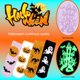 thumbnail image 1 of Calcetines de Halloween para mujer Tsseiatte que brillan en la oscuridad, con diseño de calabazas, suaves, cálidos y acogedores, de forro polar coral., 1 of 8