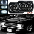 thumbnail image 3 of 2x 7x6" LED Headlight High/Low Beam Halo DRL for GMC Savana 1500 2500 3500 Safari Van, 3 of 16