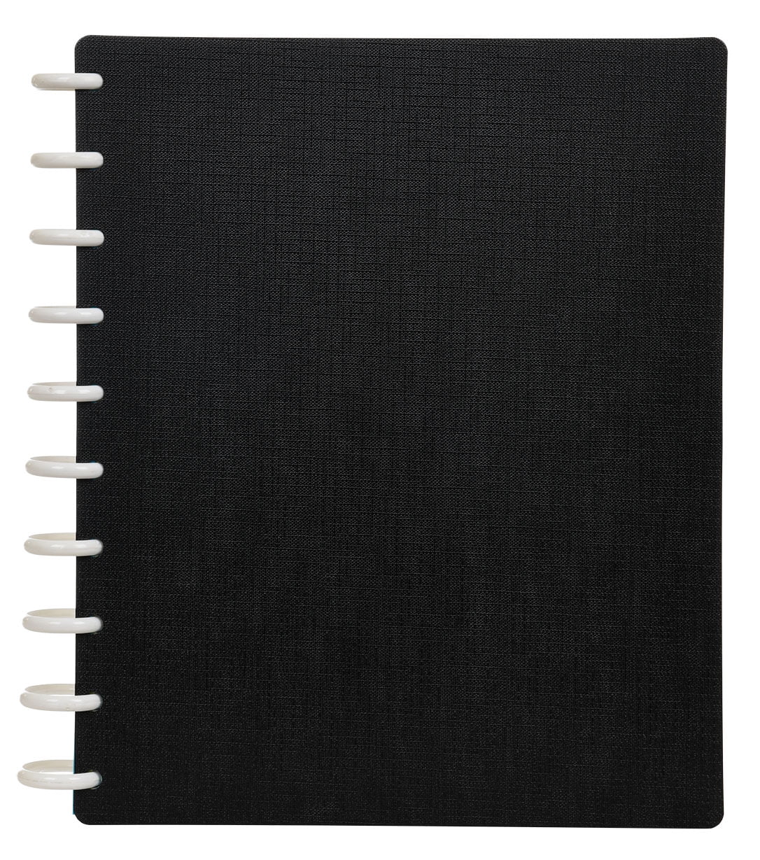 Talia Notebook Planner Customizable – 3757 (Black, Midsize (7.5in x 9.75in)