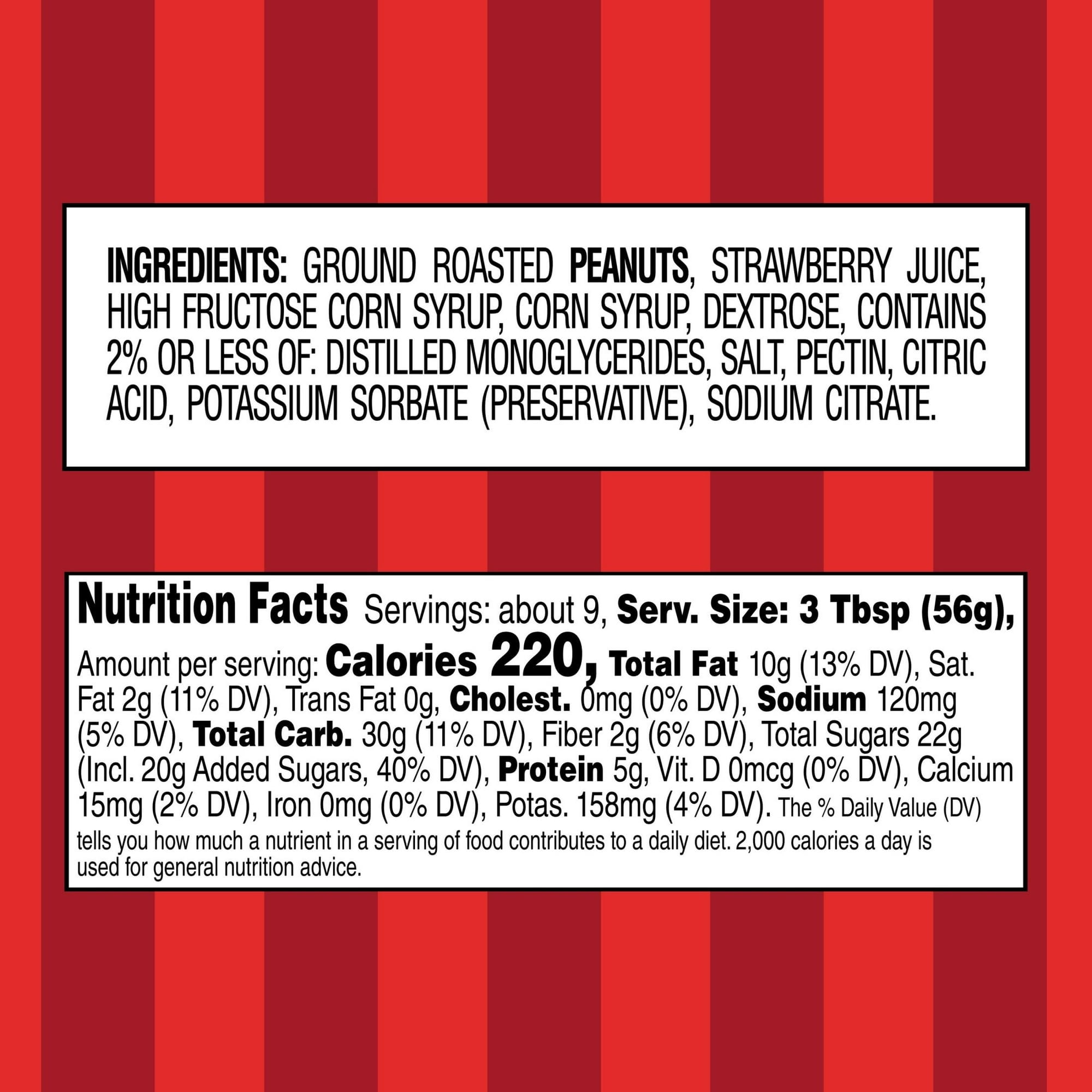 Smucker's Goober Peanut Butter and Strawberry Jelly Stripes, 18 oz