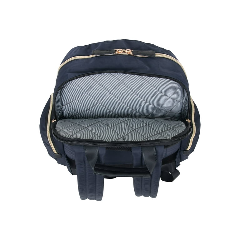 Kenneth Cole Reaction Silky Nylon Sophie - Notebook carrying backpack - 15  - navy - Walmart.com