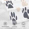 thumbnail image 5 of Yayeee 2 Pack Hand Towels for Bathroom 100% Cotton 16" x 28" Soft Absorbent Kitchen Towel, Black Cat Paw, 5 of 7