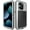 Silver, variant on Compatiable with iPhone 15 Pro Max Case,360 Full Body Protective Cover Heavy Duty Shockproof Tough Armour Aluminum Alloy Metal Case with Silicone Built-in Screen Protector