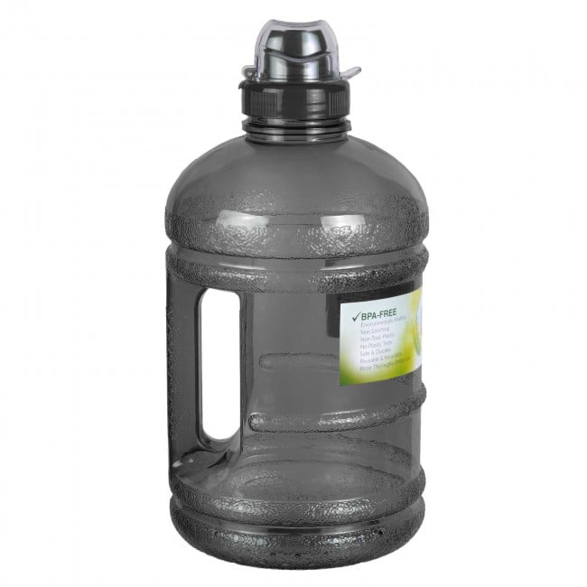 1/2 Gallon (64 oz.) BPA FREE Plastic Water Bottle w/ 48mm Steel